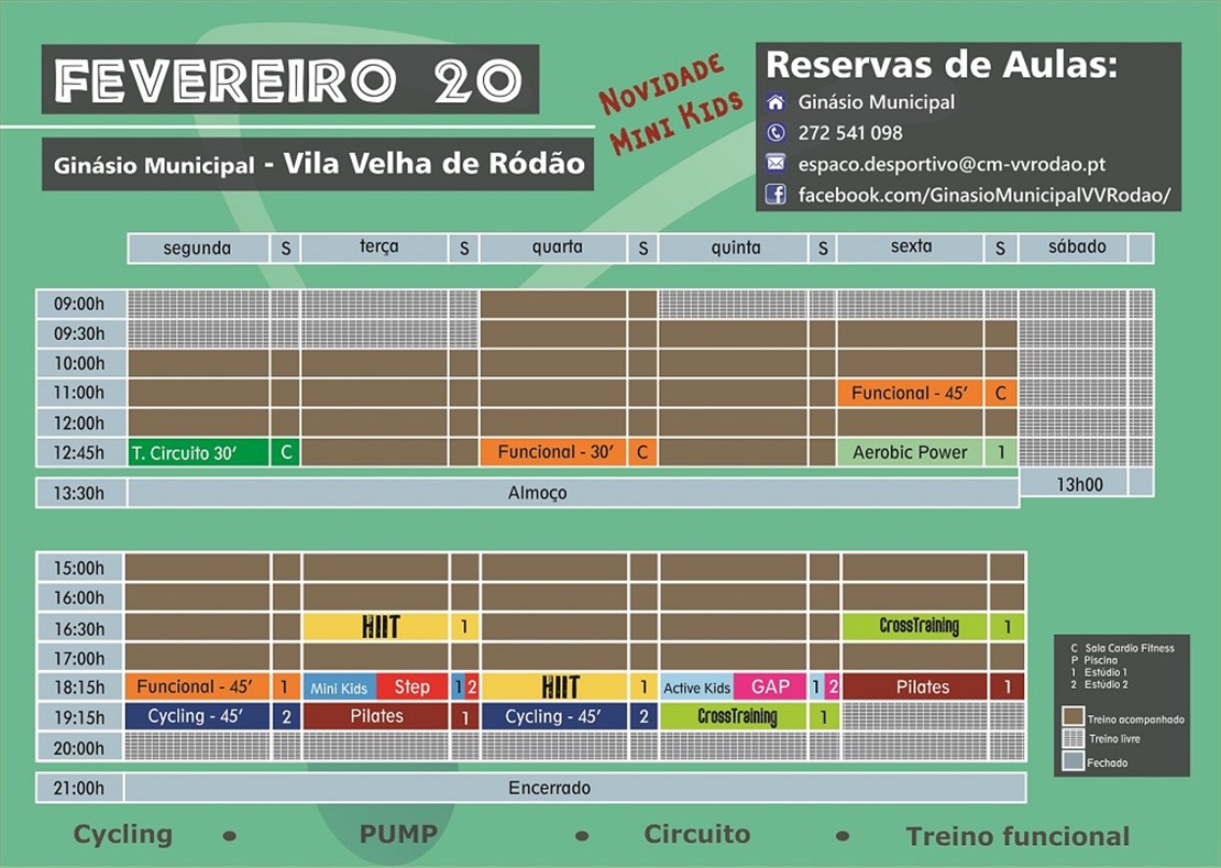 Flyer Horarios 2020 FEVEREIRO