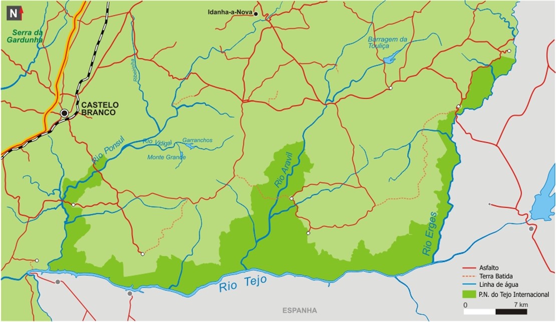 Mapa Tejo Internacional