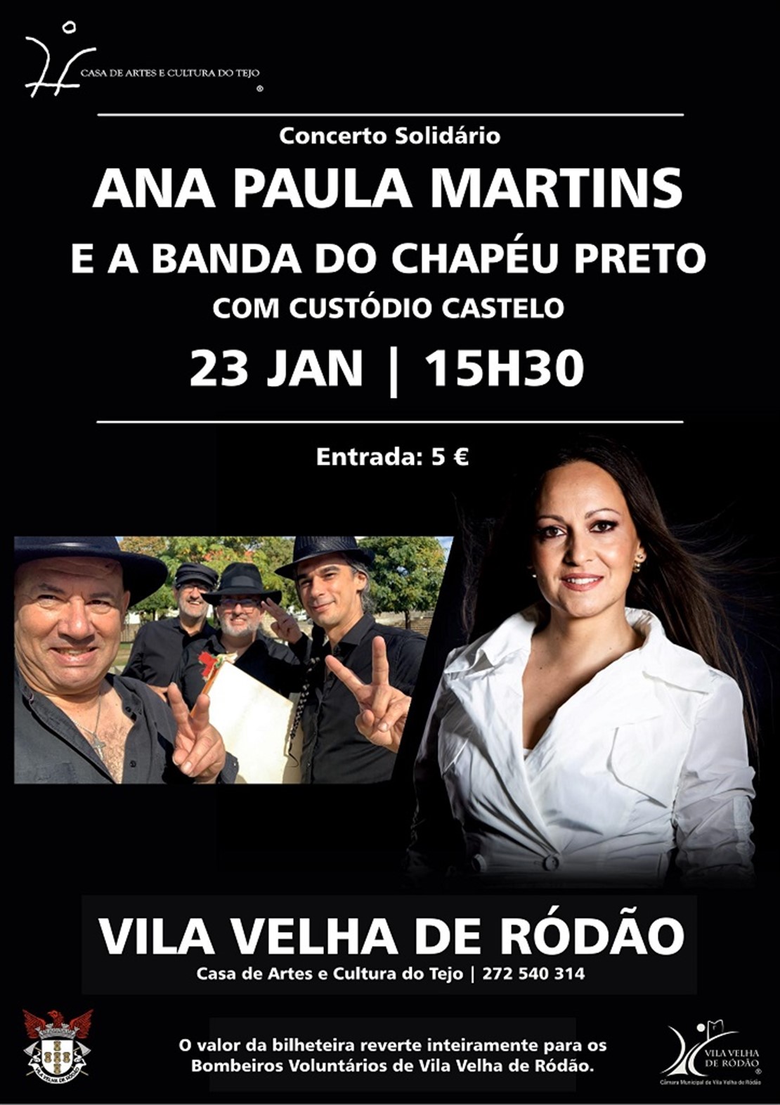 Site Anexo NI Ana Paula Martins Banda Do Chapéu Preto Concerto Cactejo