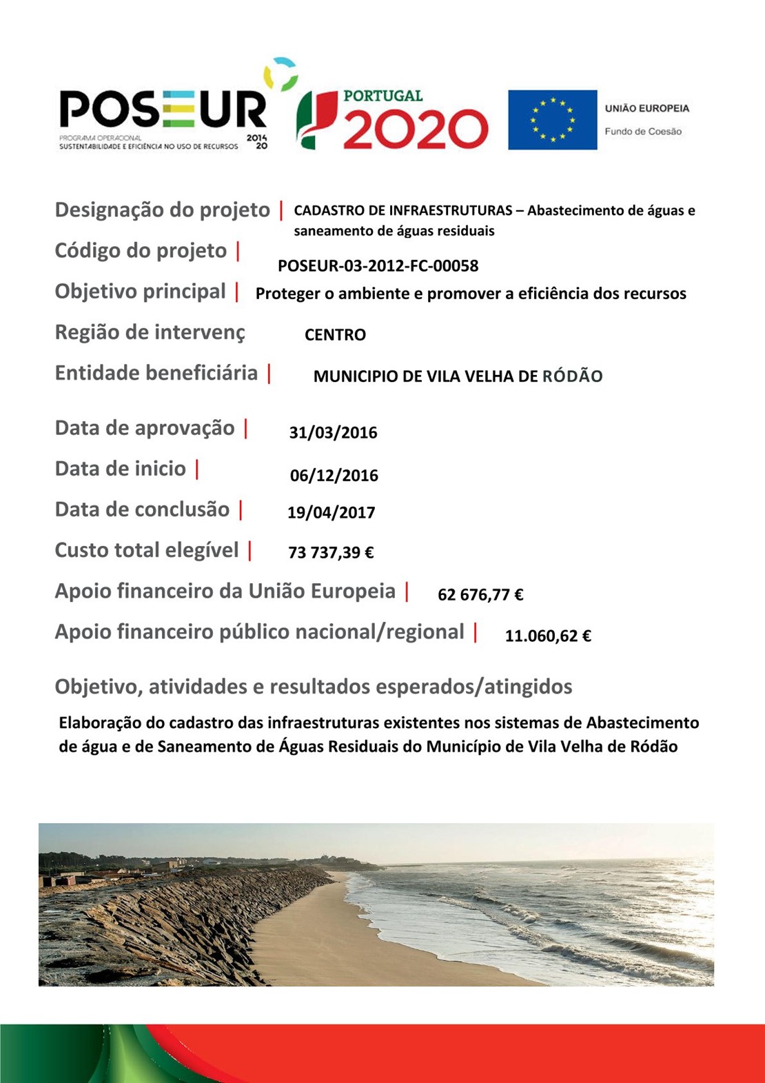 Ficha Do Projeto Cadastro POSEUR